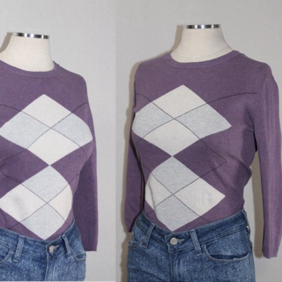 Isaac Mizrahi Purple Sweater - Picture 2 of 12